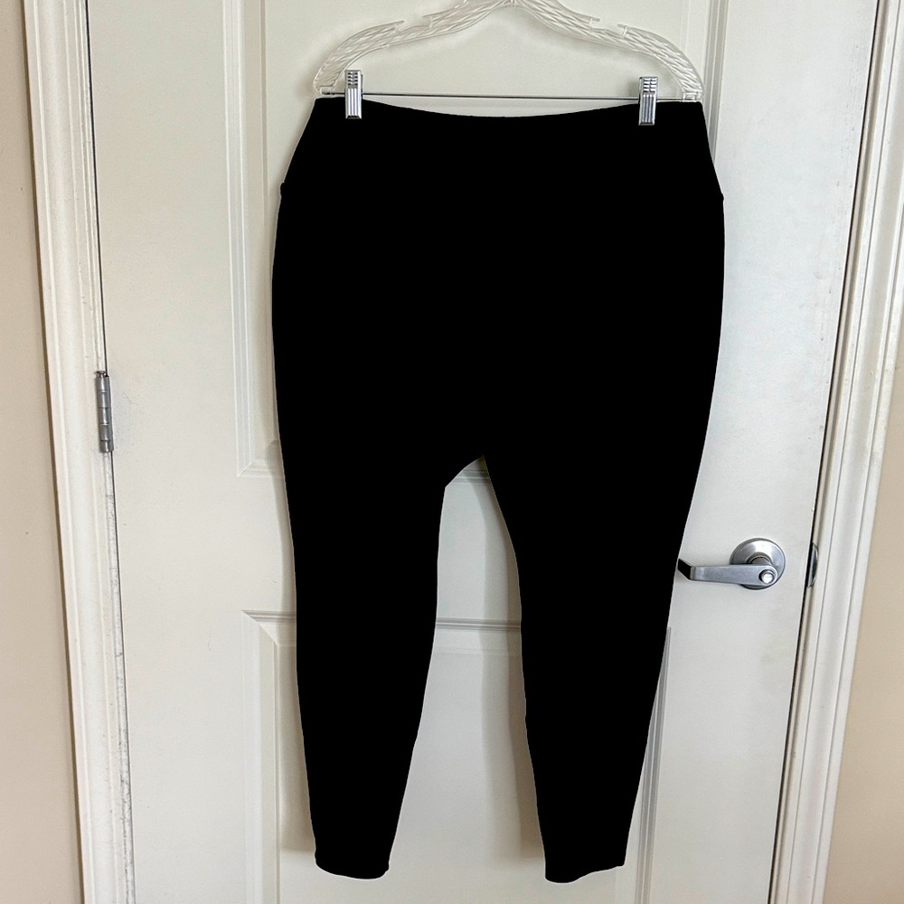 J Jill Wearever Smooth-Fit Faux Suede slim leg pants- Gently Worn